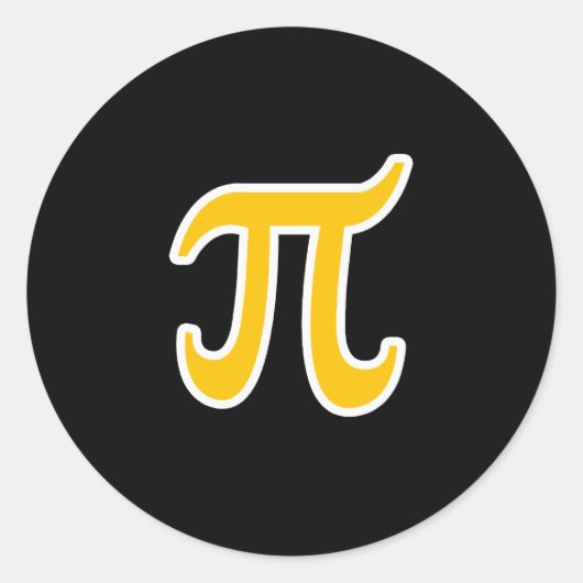 POLYAMORY PI SYMBOOL 3D -.png Ronde Sticker (Voorkant)