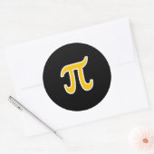 POLYAMORY PI SYMBOOL 3D -.png Ronde Sticker (Envelop)