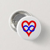 Polyamory Pride Button (symbool) (Voorkant /achterkant)