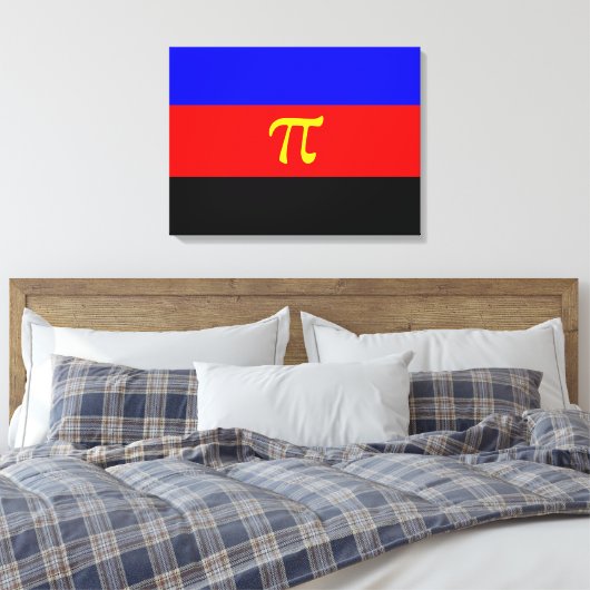 Polyamory Pride Flag Canvas Afdruk (Insitu (Slaapkamer))