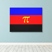 Polyamory Pride Flag Canvas Afdruk (Insitu (Houten vloer))