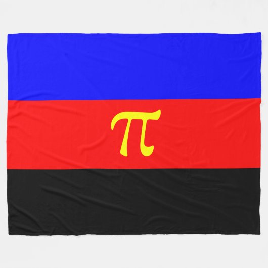 Polyamory Pride Flag Fleece Deken (Voorkant (Horizontaal))