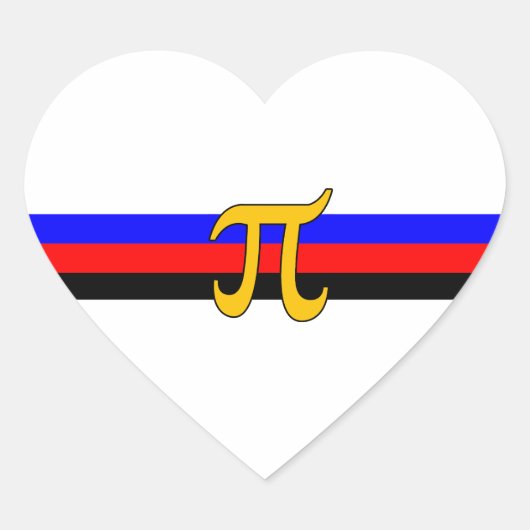 Polyamory Pride Flag Hart Sticker (Voorkant)