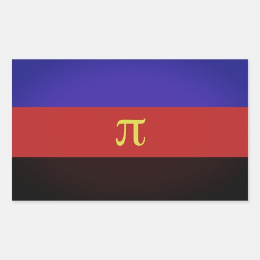 Polyamory Pride Flag Rechthoekige Sticker (Voorkant)