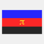 Polyamory Pride Flag Rechthoekige Sticker (Voorkant)