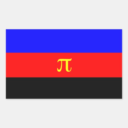 Polyamory Pride Flag Rechthoekige Sticker (Voorkant)