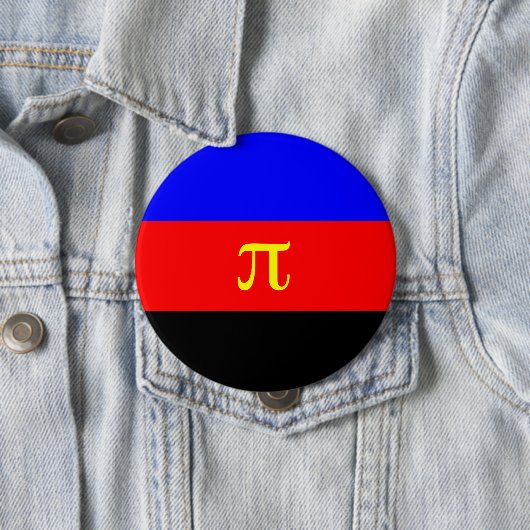 Polyamory Pride Flag Ronde Button 4,0 Cm (In situ)