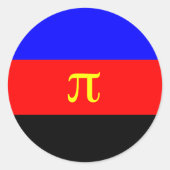 Polyamory Pride Flag Ronde Sticker (Voorkant)
