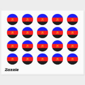 Polyamory Pride Flag Ronde Sticker (Vel)