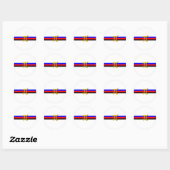 Polyamory Pride Flag Ronde Sticker (Vel)