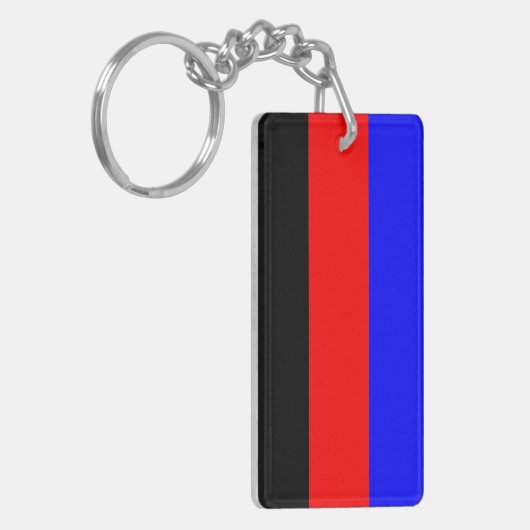Polyamory Pride Flag Stripes Sleutelhanger (Voorkant Links)