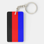 Polyamory Pride Flag Stripes Sleutelhanger (achterkant)