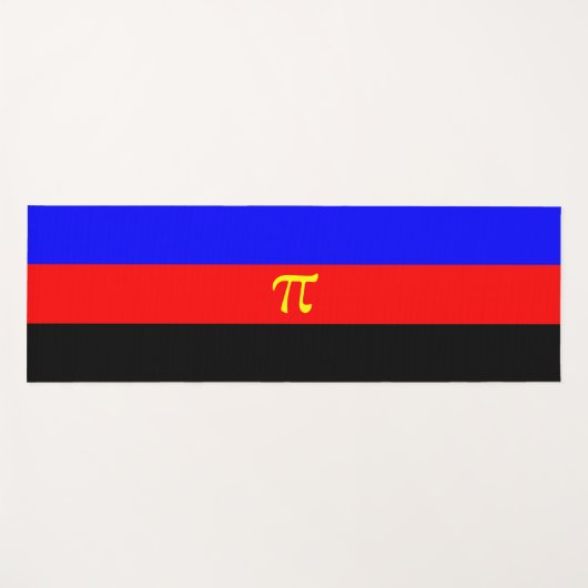 Polyamory Pride Flag Yogamat (Voorkant (horizontaal))
