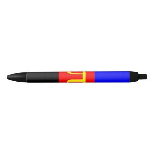 Polyamory Pride Flag Zwarte Inkt Pen (Voorkant)