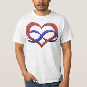Polyamory Pride Infinity Heart T-shirt