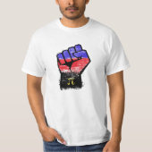 Polyamory Pride Protest Vuist T-shirt (Voorkant)
