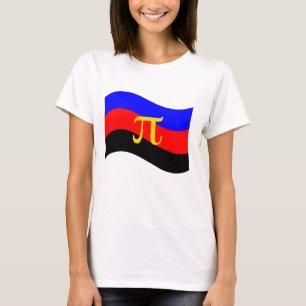 Polyamory Pride symbool golvende vlag T-shirt