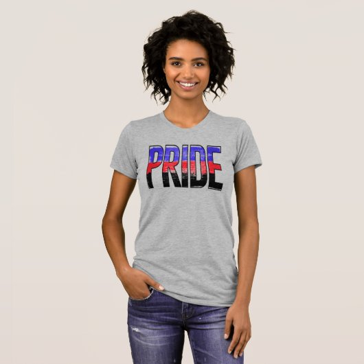 Polyamory Pride T-shirt (Voorkant volledig)
