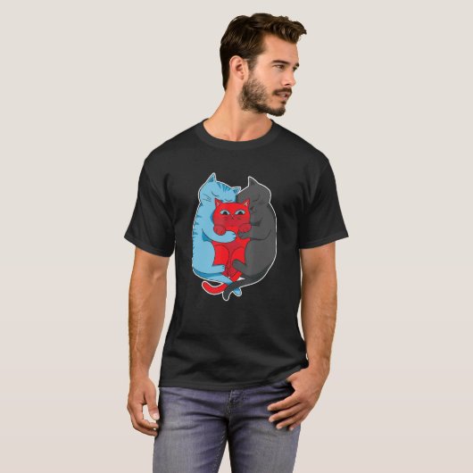 Polyamory Pride T-shirt (Voorkant volledig)