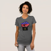 Polyamory Pride Vuist T-shirt (Voorkant volledig)