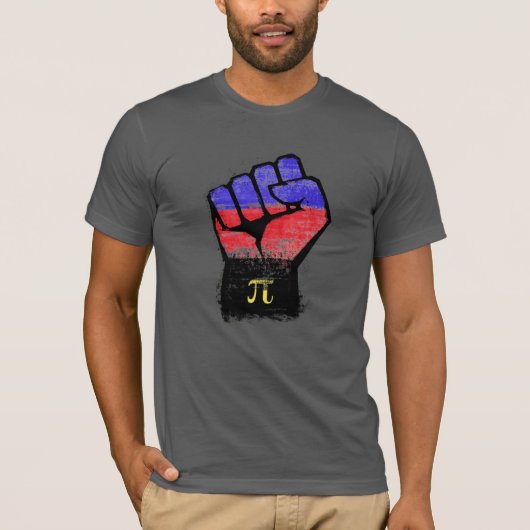 Polyamory Pride Vuist T-shirt (Voorkant)