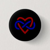 Polyamory Stolz-Unendlichkeits-Herz  Ronde Button 3,2 Cm (Voorkant)