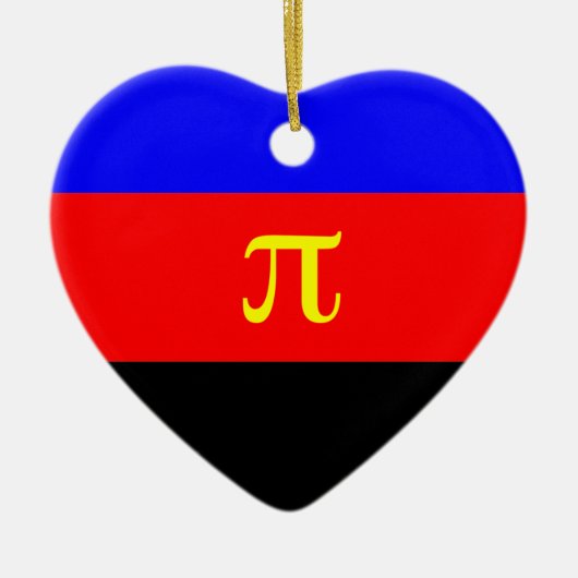 POLYAMORY STREPEN ONTWERP KERAMISCH ORNAMENT (Voorkant)