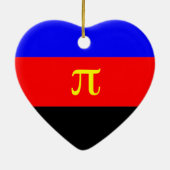 POLYAMORY STREPEN ONTWERP KERAMISCH ORNAMENT (Achterkant)