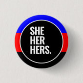 Polyamory trots ronde button 3,2 cm (Voorkant)