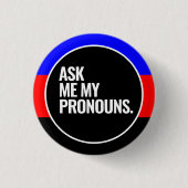 Polyamory trots ronde button 3,2 cm (Voorkant)