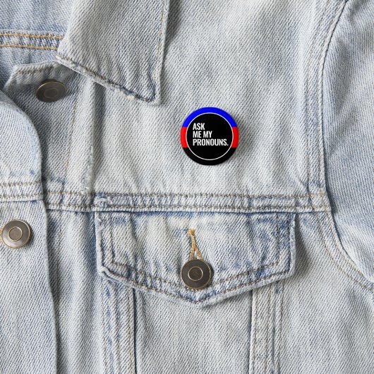 Polyamory trots ronde button 3,2 cm (In situ)