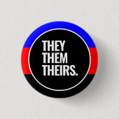 Polyamory trots ronde button 3,2 cm (Voorkant)