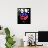Polyamory Trotsvuist Poster (Thuiskantoor)