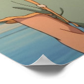 Polyamoureuze driehoek 80's retro Japans Poster (Hoek)