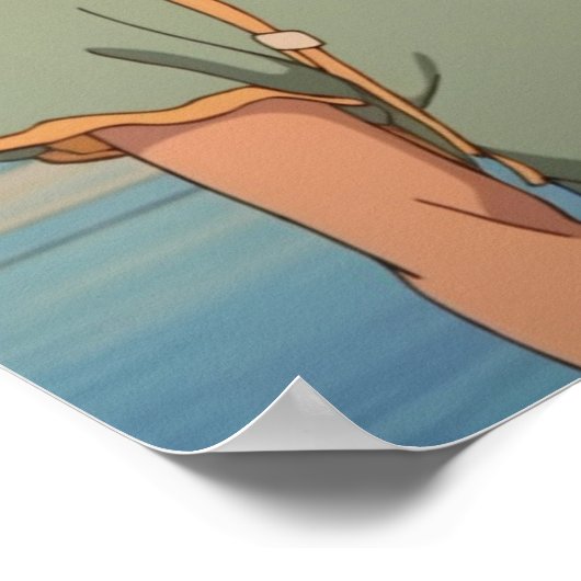 Polyamoureuze driehoek 80's retro Japans Poster (Hoek)