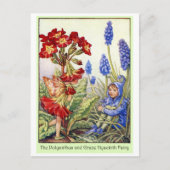 Polyanthus en Grape Hyacinth Fairy Briefkaart (Voorkant)
