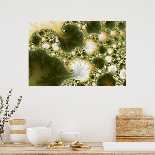 Polyatomisch - Fractaal Poster (Keuken)