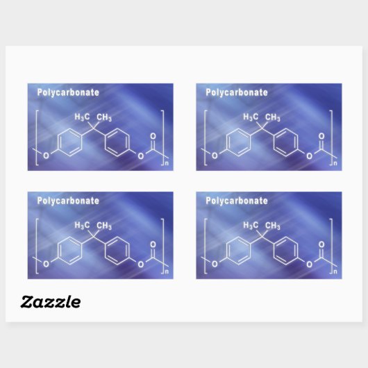Polycarbonaat-pc Rechthoekige Sticker (Vel)
