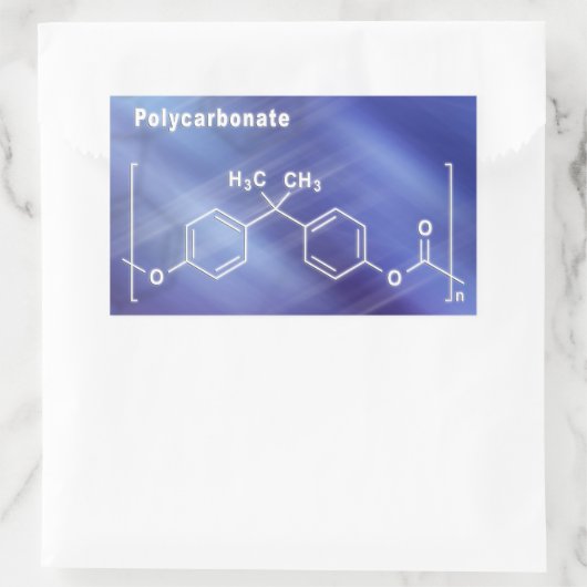 Polycarbonaat-pc Rechthoekige Sticker (Tas)