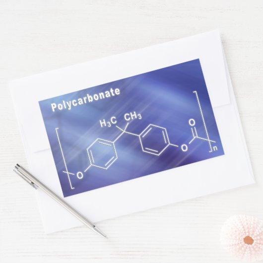 Polycarbonaat-pc Rechthoekige Sticker (Envelop)