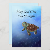 Polycarpus reis sympathiekaart bedankkaart (Voorkant / Achterkant)