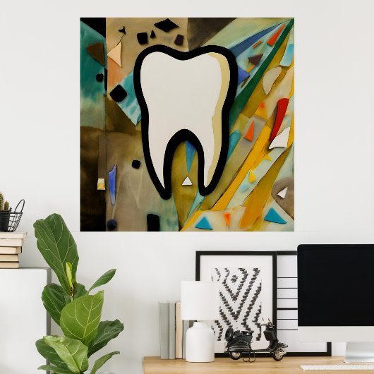 Polychromatische korrel poster (Thuiskantoor)