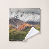 Polychrome berg, Denali NP, Alaska Bad Handdoek (Wasdoekje)