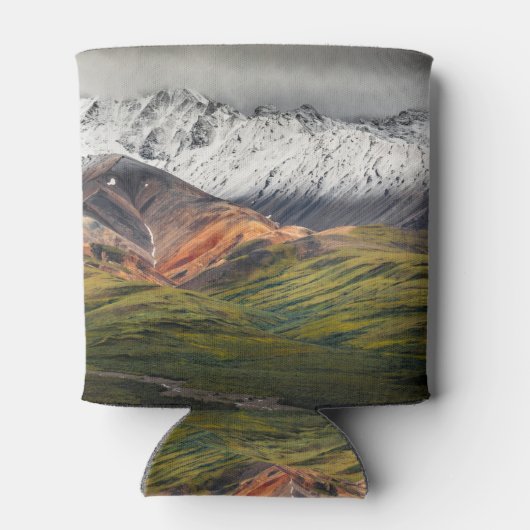 Polychrome berg, Denali NP, Alaska Blikjeskoeler (Achterkant)