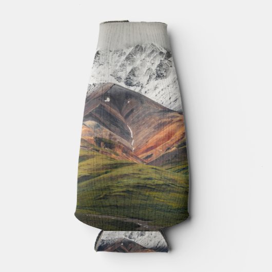 Polychrome berg, Denali NP, Alaska Bottle Cool Flesjeskoeler (Voorkant)