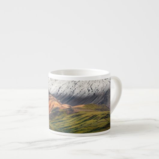 Polychrome berg, Denali NP, Alaska Espresso Kop (Voorkant rechts)