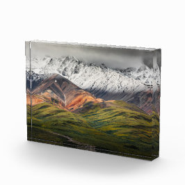 Polychrome berg, Denali NP, Alaska Fotoblokken