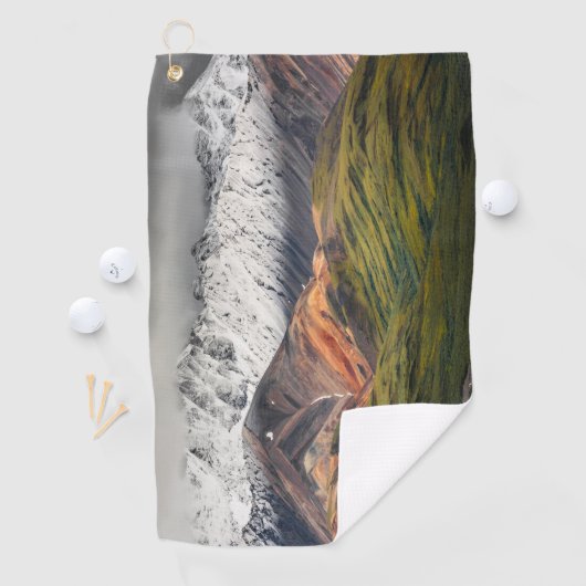 Polychrome berg, Denali NP, Alaska Golfhanddoek (Insitu)