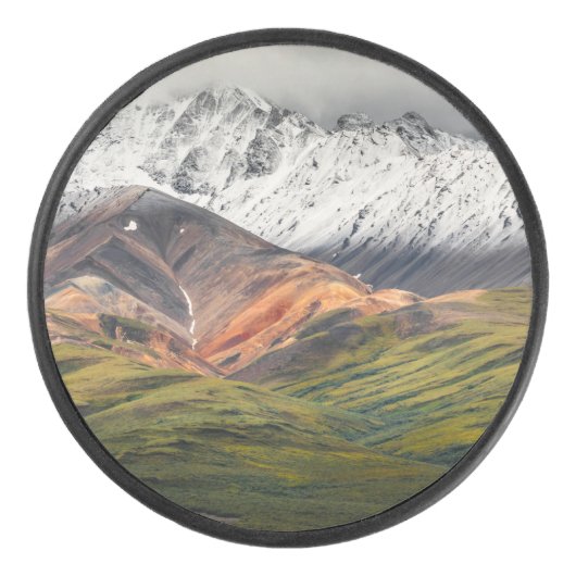 Polychrome berg, Denali NP, Alaska Hockey Puck (Voorkant)