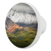 Polychrome berg, Denali NP, Alaska Keramische Knop (Rechts)